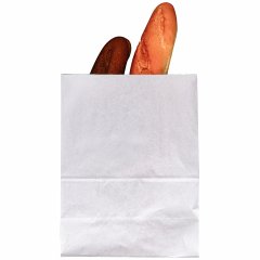Крафт пакет с прям.дном 26*15*34см, 65 г/м2 (белый) - фото 4
