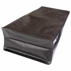 Пакет восьм. 15(+9)*34,5см, (черный матовый), с замком (отрывным), с плоским дном, ПВЦМ-00022 - фото 3