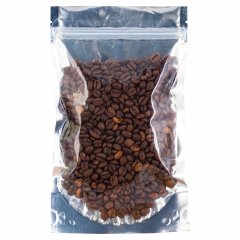 Пакет Дой-Пак 135*225(+40)мм, Металл/PET/БОПП (белый), с прозр. стенкой