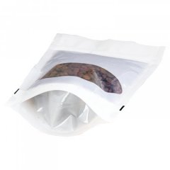 Пакет Дой-Пак 16*21(+4)см, PET/PE (белый матовый) с овальным окошком - фото 5