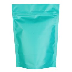 Пакет Дой-Пак 150*200(+40)мм, Металл/PET/БОПП (бирюзовый, матовый)
