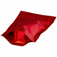 Пакет Дой-Пак 16*23(+4,5)см, Металл/PET/БОПП (красный матовый) - фото 2