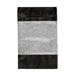 Крафт пакет Дой-Пак 12×18,5 см с окном, 95 мкм, чёрный - фото 4
