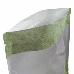Крафт пакет Дой-Пак 12×18,5 см, с окном 10 см, салатовая волна - фото 5