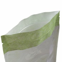 Крафт пакет Дой-Пак 13,5×22,5 см, с окном 14 см, салатовая волна - фото 6