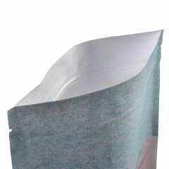 Крафт пакет Дой-Пак 13,5×22,5 см, с окном 7 см, голубая волна - фото 3
