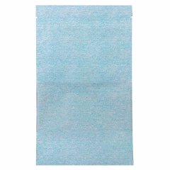 Крафт пакет Дой-Пак 13,5×22,5 см, с окном 7 см, голубая волна - фото 4