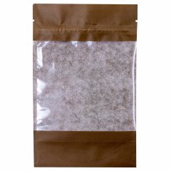Крафт пакет Дой-Пак 12×18,5 см, с окном 10 см, светло-коричневый - фото 2