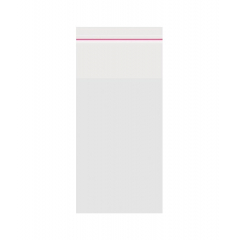 Пакет БОПП 5*8см, 25мкм, с клапаном и скотчем