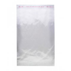 Пакет БОПП 20*30см, 25мкм, с клапаном и скотчем