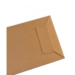 Конверт из картона 17,5×25 см, А5, с клеевым клапаном, коричневый - фото 3