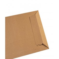 Конверт из картона 25×35,3 см, А4+, с клеевым клапаном, коричневый - фото 3