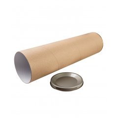 Картонный тубус с жестяной крышкой, 9,2x35 см - фото 3