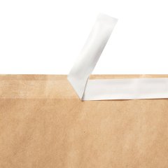 Крафт-пакет с круглым окном 12×8×25 см, с клеевым клапаном (2 слоя), 70 г/м² , бурый - фото 2