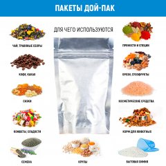 Пакет Дой-Пак 10,5*17(+3,5)см, Металл/PET/БОПП (фольгир.) - фото 5